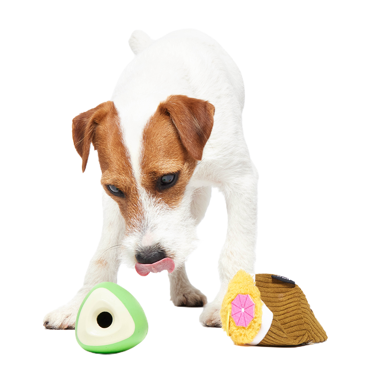 Coco-Mutt Cocktail Super Chewer Durable 2-in-1 Fetch + Enrichment Dog Toy