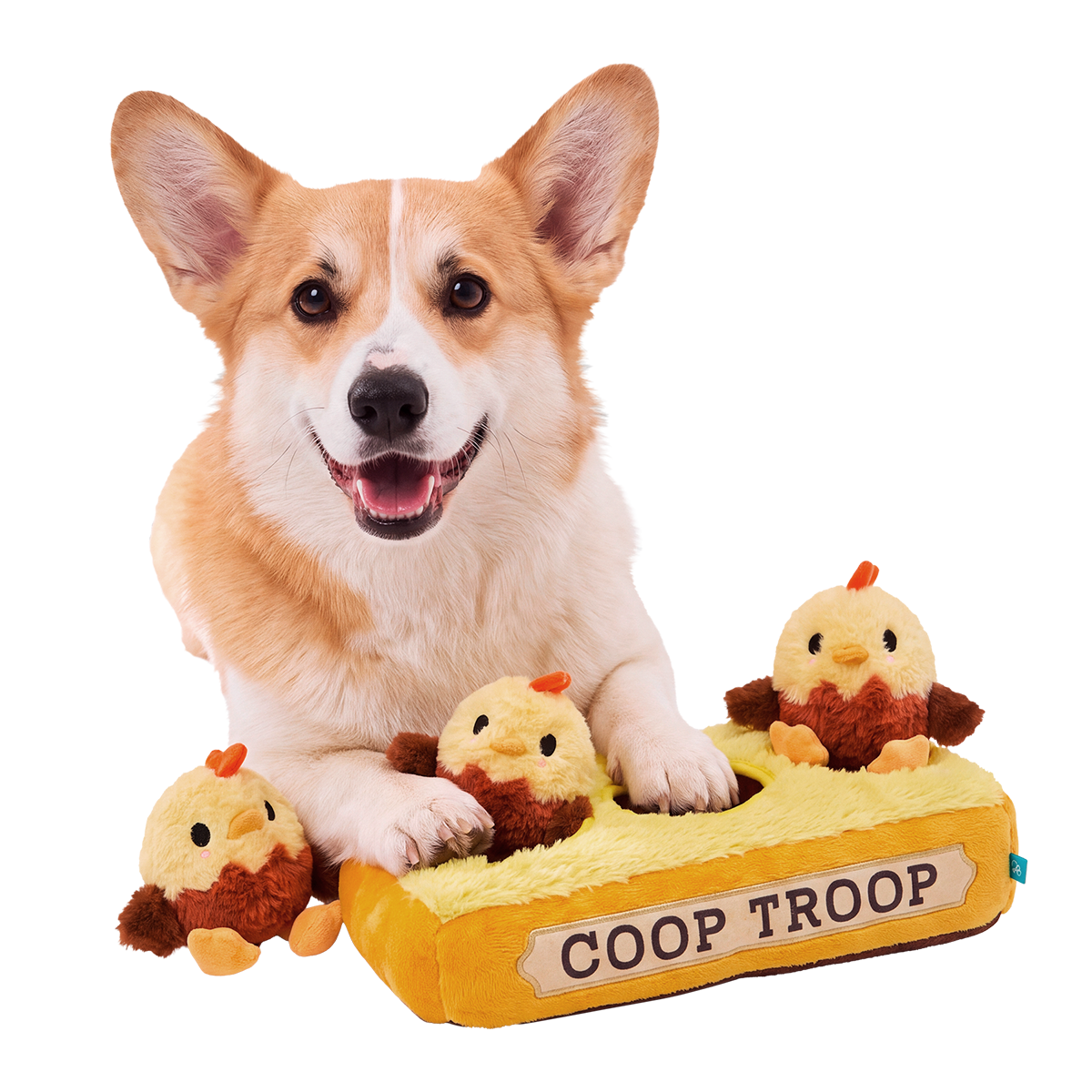 Coop Troop Plush Extra-Large + Multi-Part + Enrichment Dog Toy