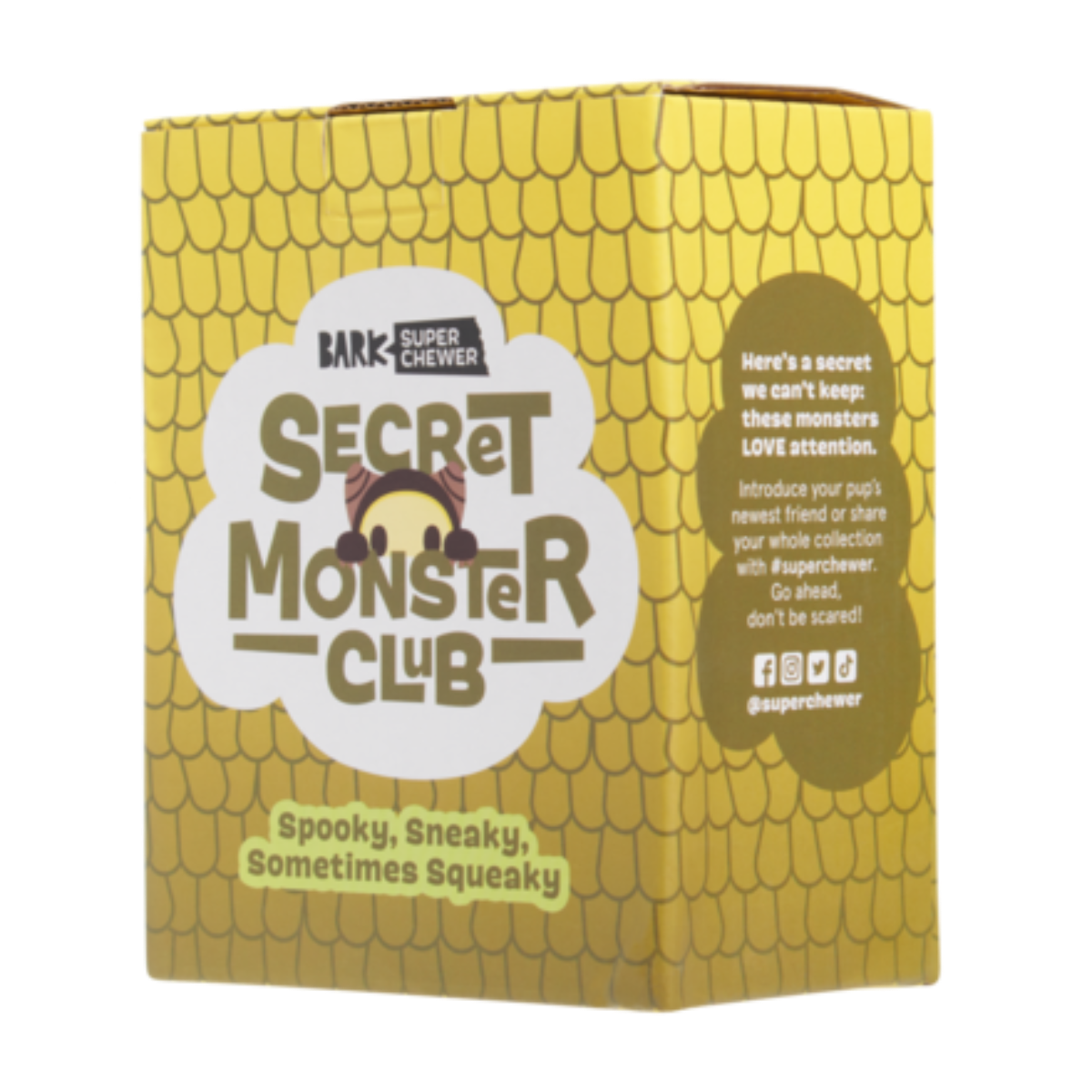 Secret Monster Club, Super Chewer Durable 2-in-1 Rip and Reveal Monthly Dog Toys