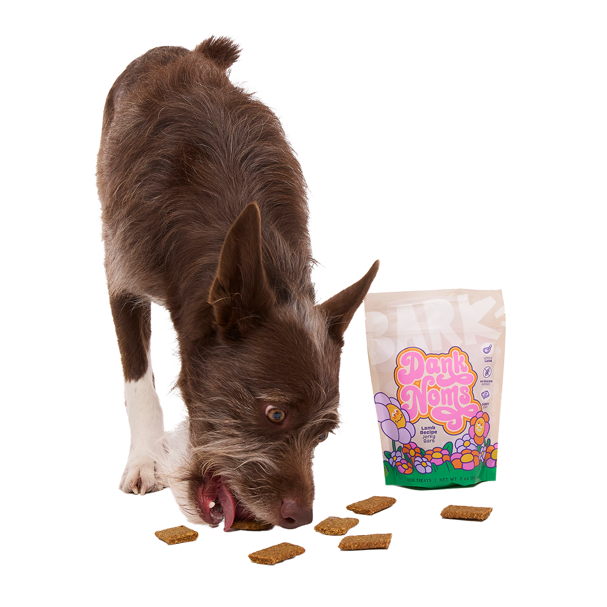 Dank Noms Lamb Jerky Bars Dog Treats, 3 oz