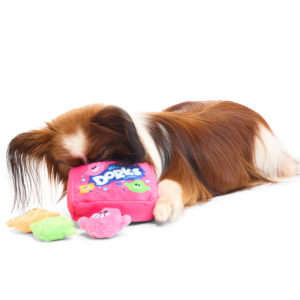Dorks Plush Multi-Part + Enrichment Dog Toy