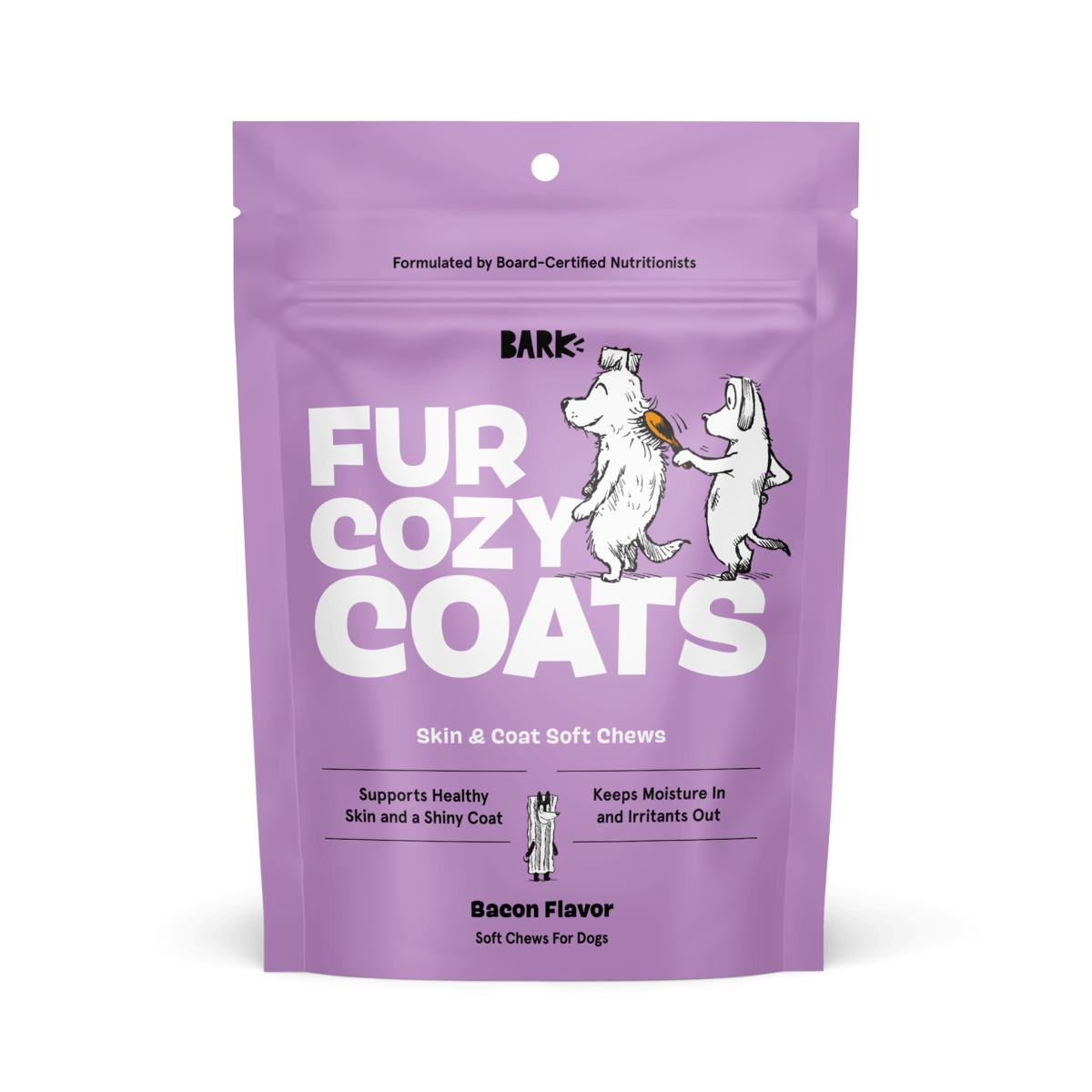 Fur Cozy Coats: Skin and Coat Soft Chews Dog Treat Supplements