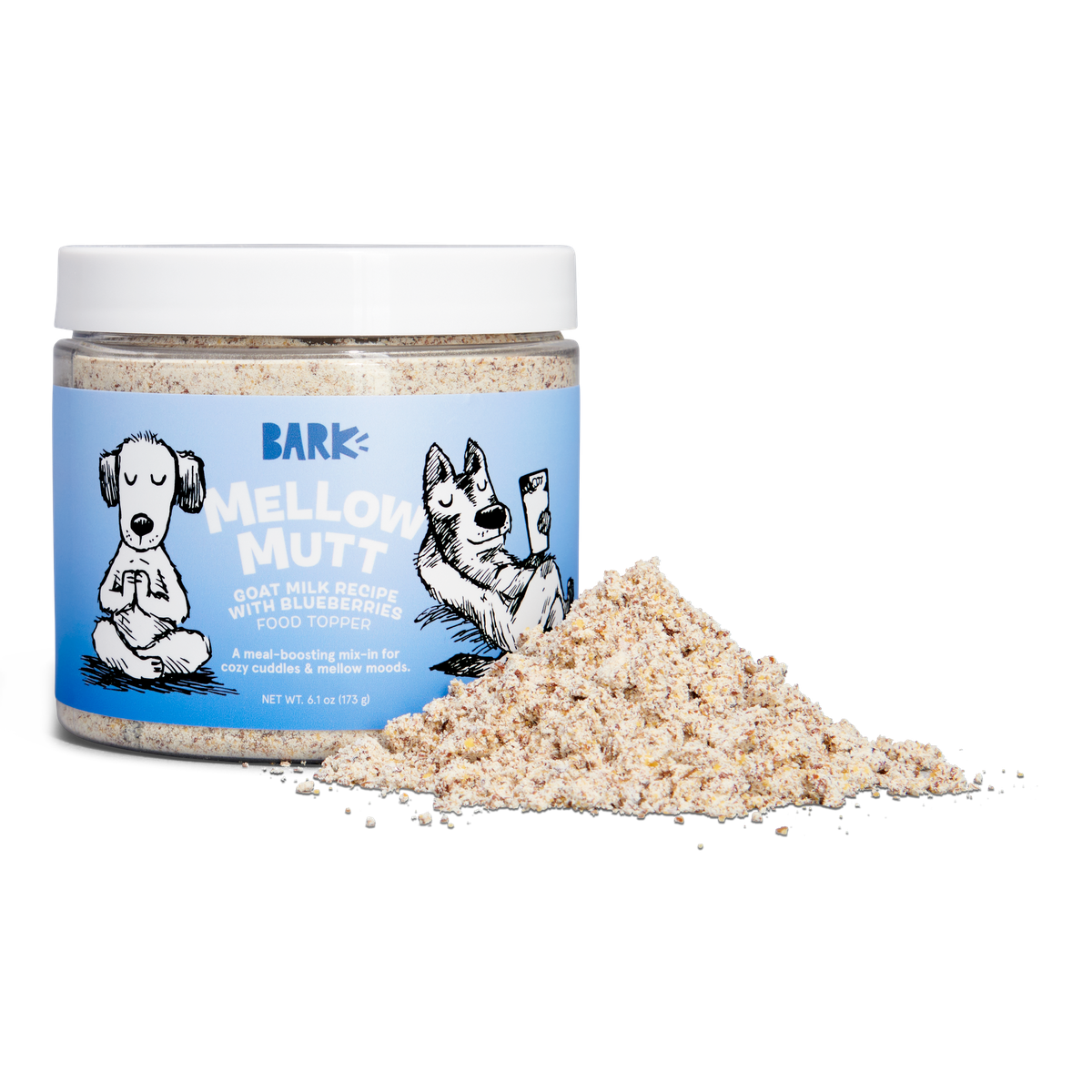 Mellow Mutt Goat Milk Recipe with Blueberries 6.1 oz, 2 Ct