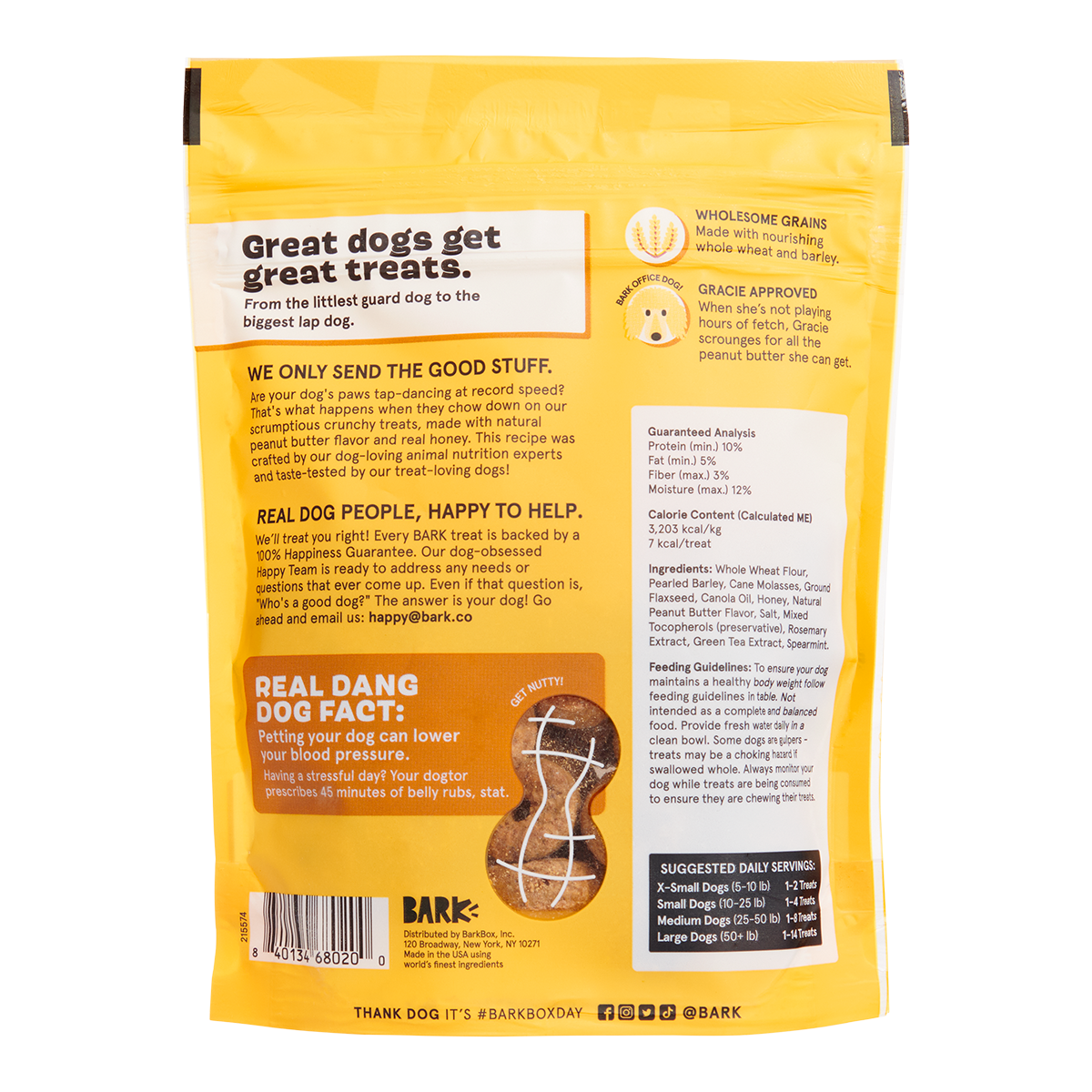 Fuddy Nuttys Vegetarian Crunchy Dog Treats, 4 oz