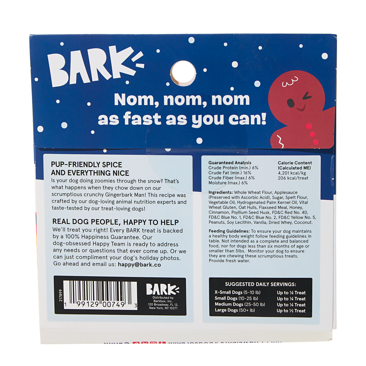 Gingerbark Man Cookie