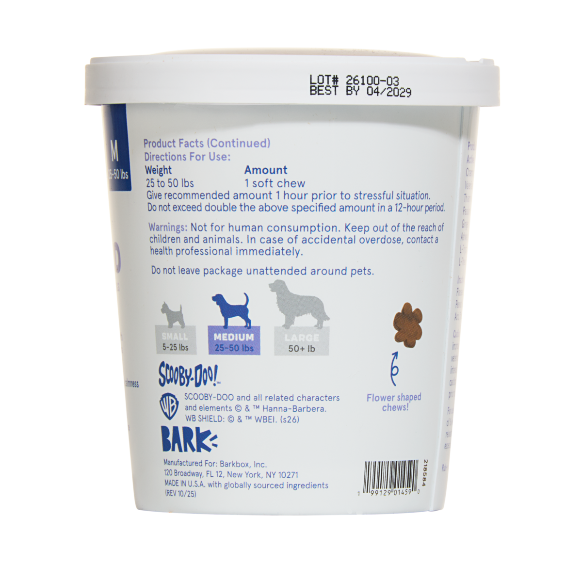 Calming Aid Dog Treat Supplements, 30 Ct#Size_M