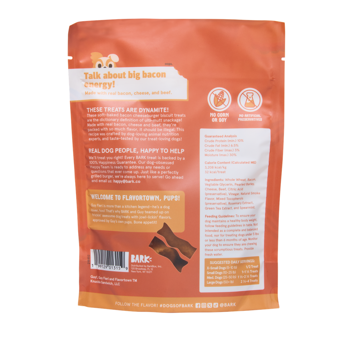 Bad To The Bacon Burger Bites Soft Biscuit Dog Treats, 4 oz