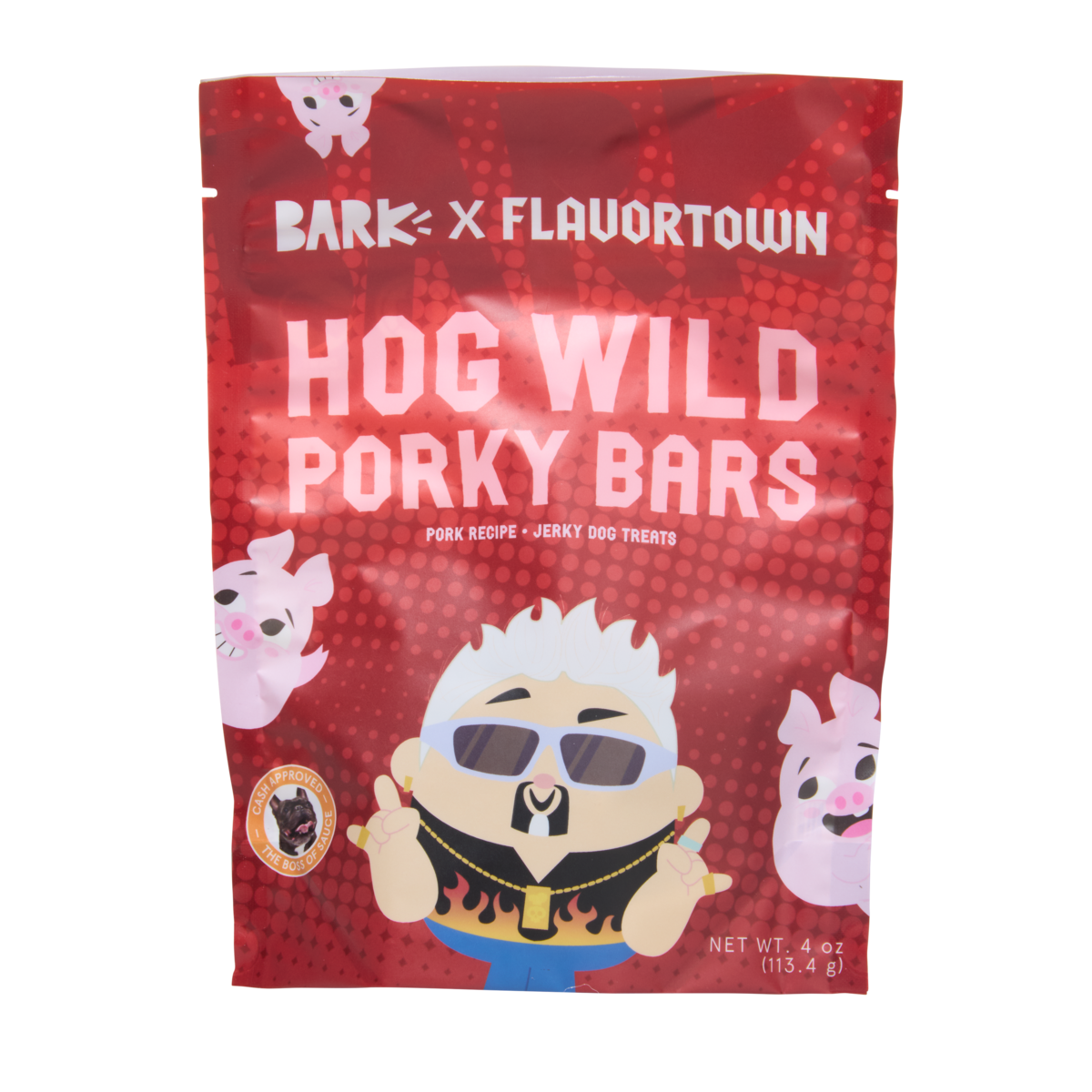 Hog Wild Porky Bars Jerky Dog Treats, 4 oz