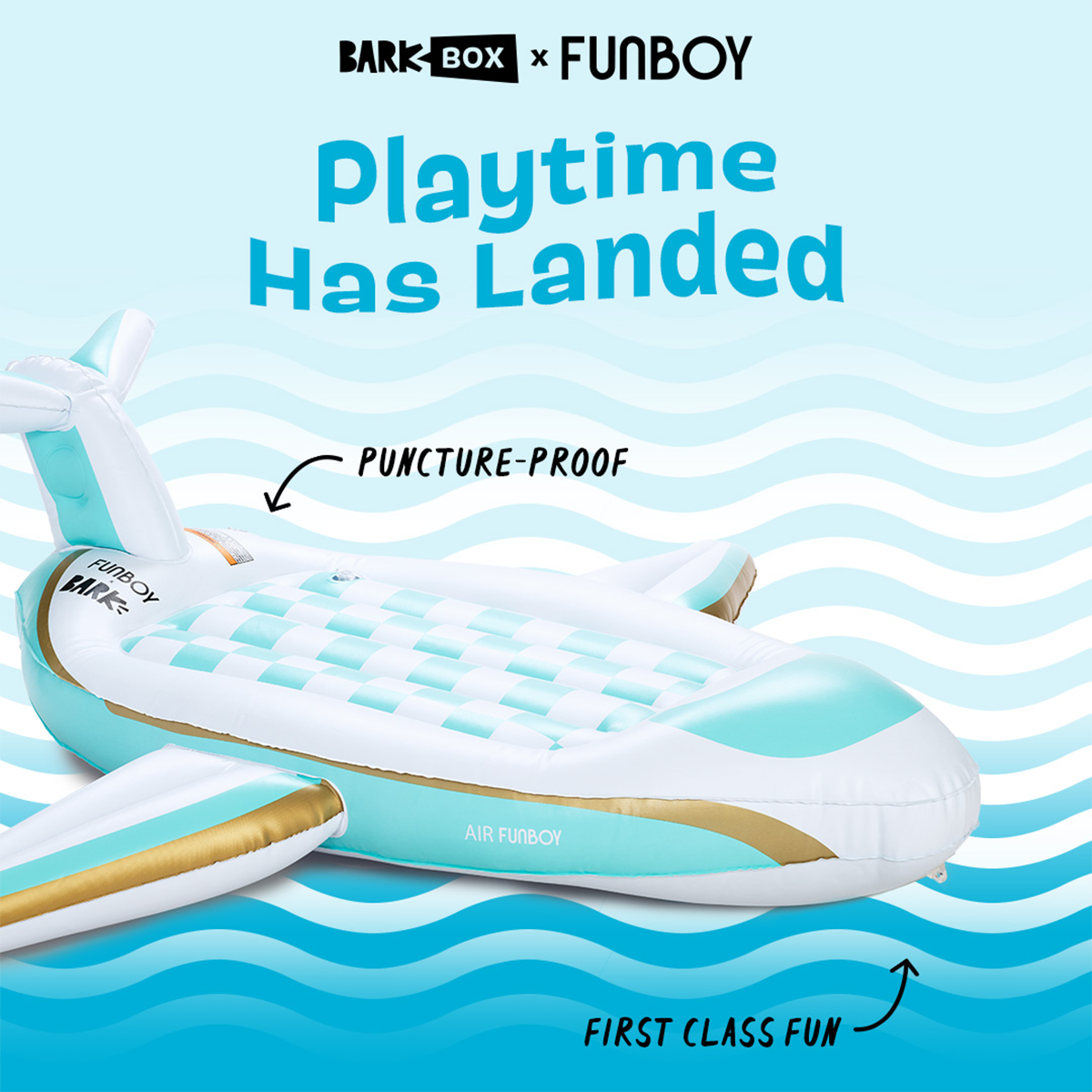 FUNBOY x Bark Private Jet Dog Float