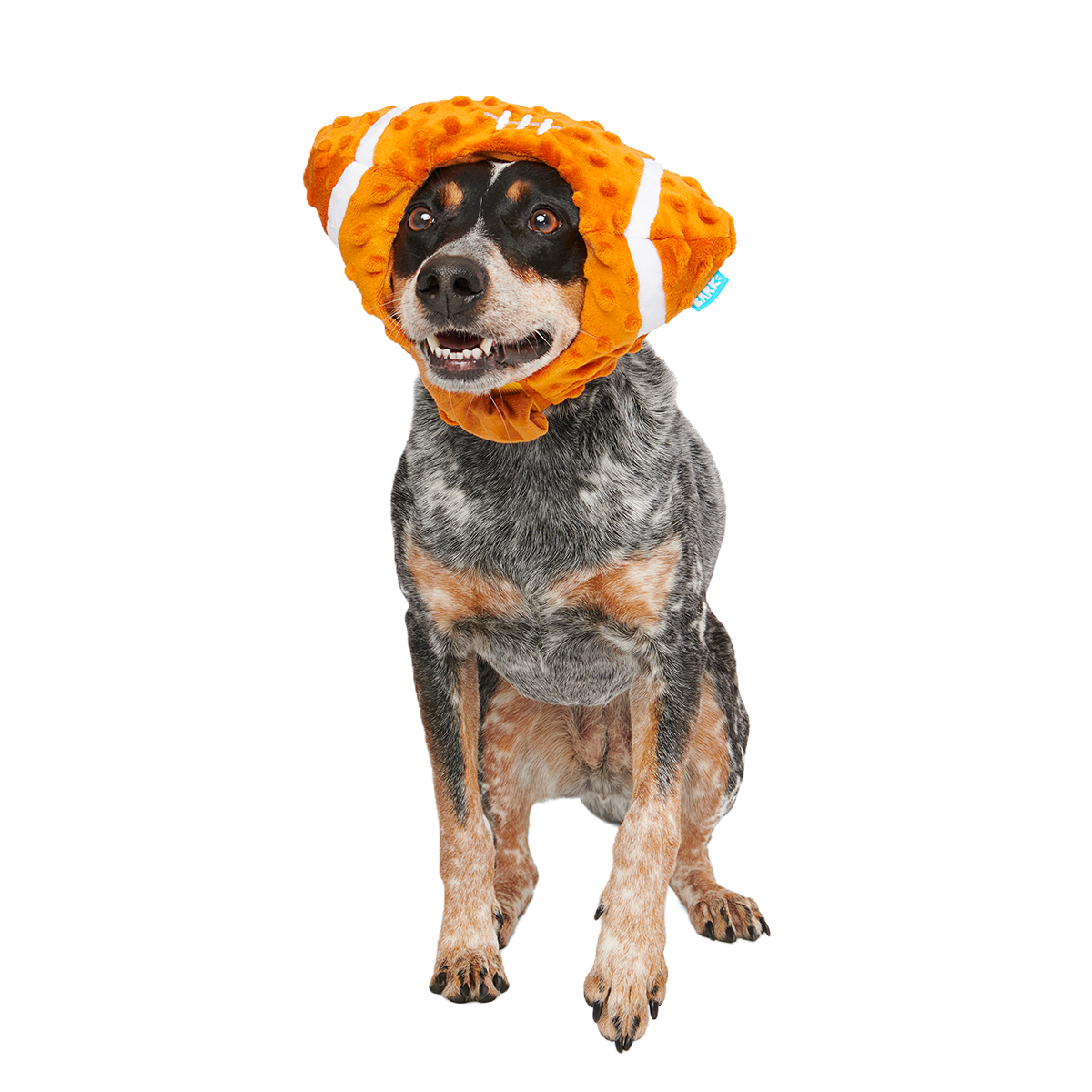 Football Head Plush Wearable Dog Toy