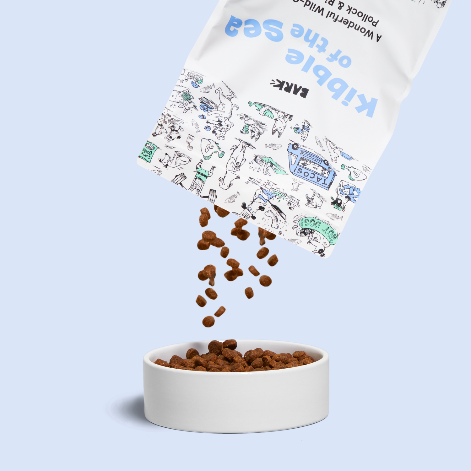 Alaskan Pollock Brown Rice Kibble Dog Food BARK