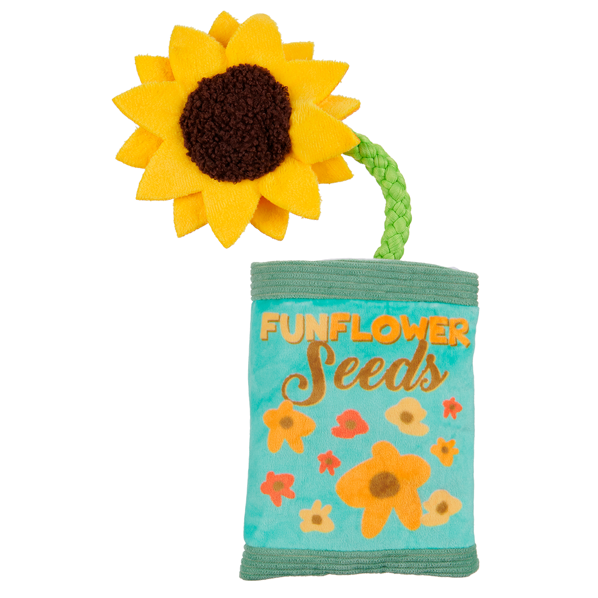 Funflower Seeds Plush Tug Dog Toy