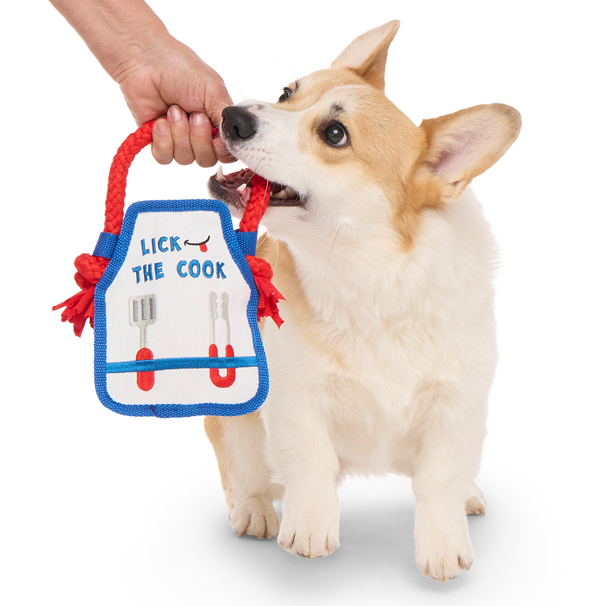 Grrrill Champ Apron Plush Tug + Wearable Dog Toy