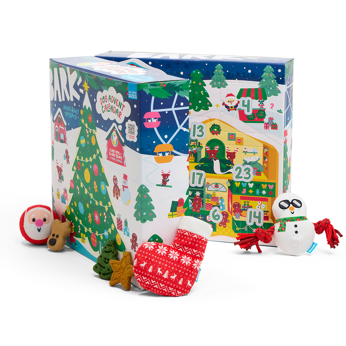 Howly Jowly Holidays Dog Toy & Dog Treat Advent Calendar