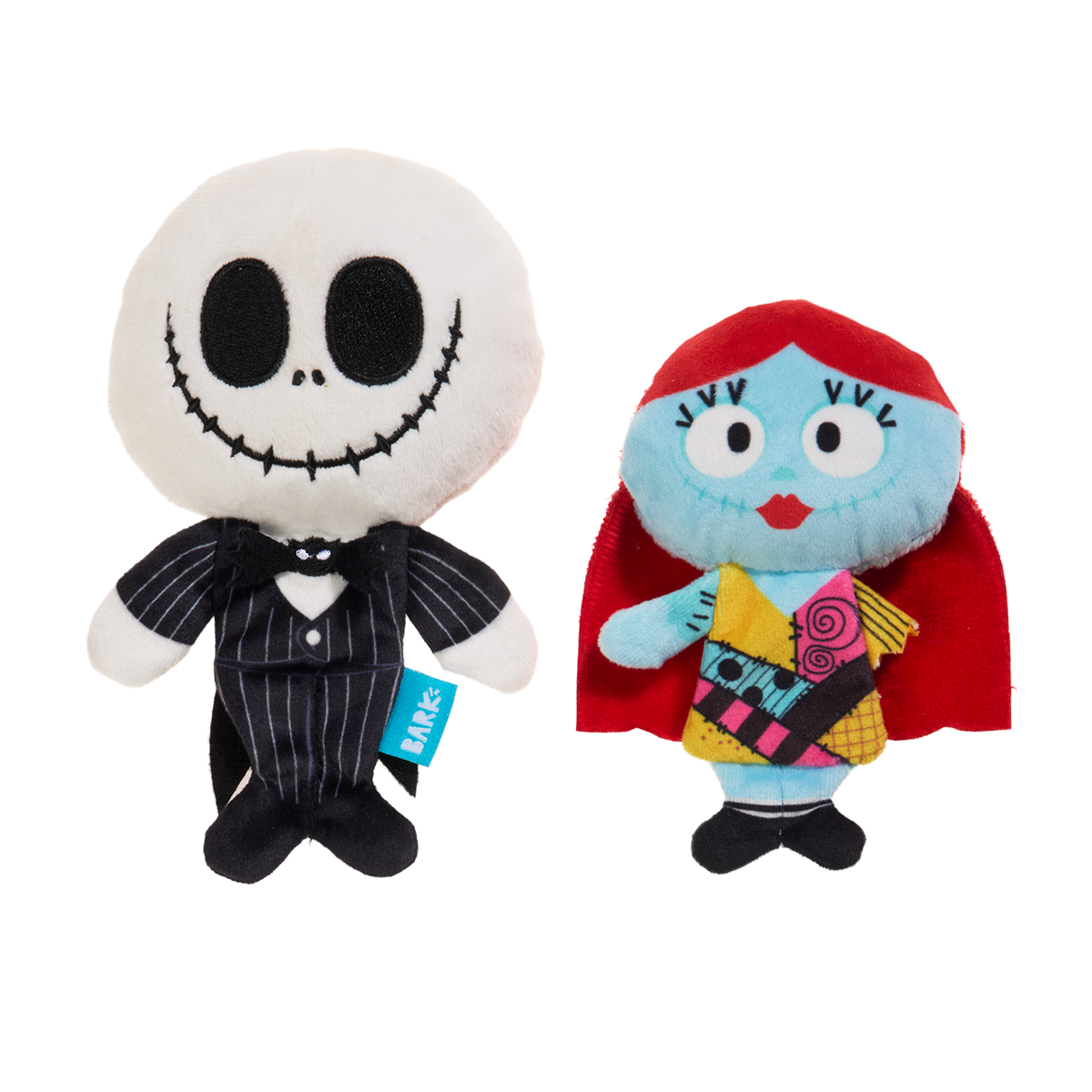 Jack & Sally Furever Plush Multi-Part + Tug Dog Toy