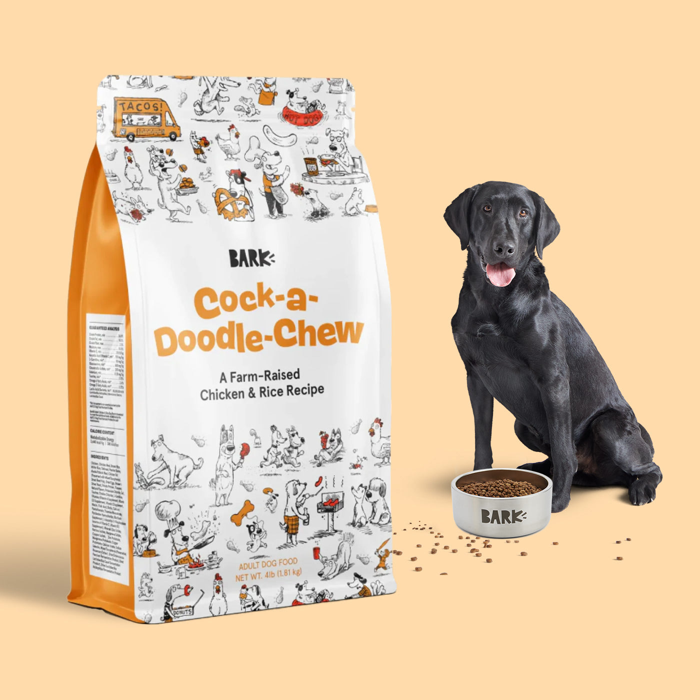 Labrador dog outlet food