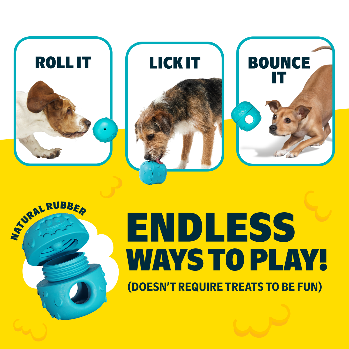 Licksters Treat Dispensing Dog Toy