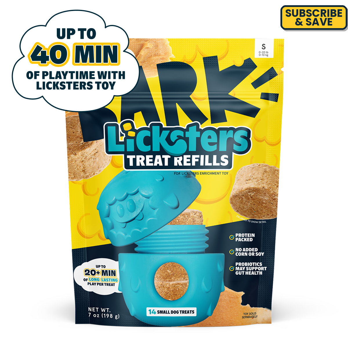 Licksters Treat Peanut Butter + Beef Treats 7 oz Refill