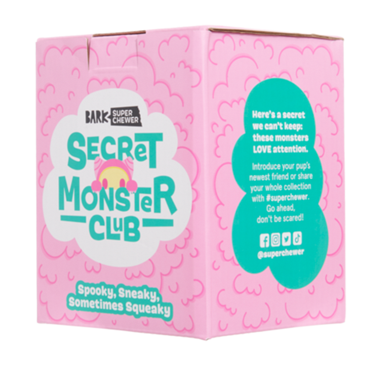 Secret Monster Club, Super Chewer Durable 2-in-1 Rip and Reveal Monthly Dog Toys