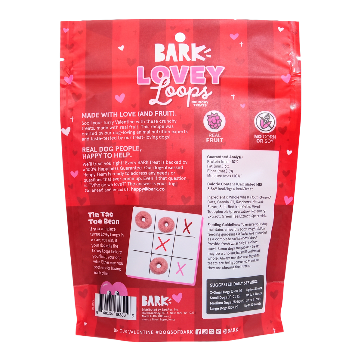 Lovey Loops Vegetarian Crunchy Dog Treats, 4 oz