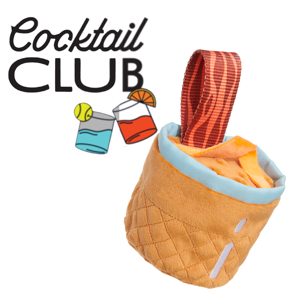 Cocktail Club, Plush Cocktail Monthly Dog Toys
