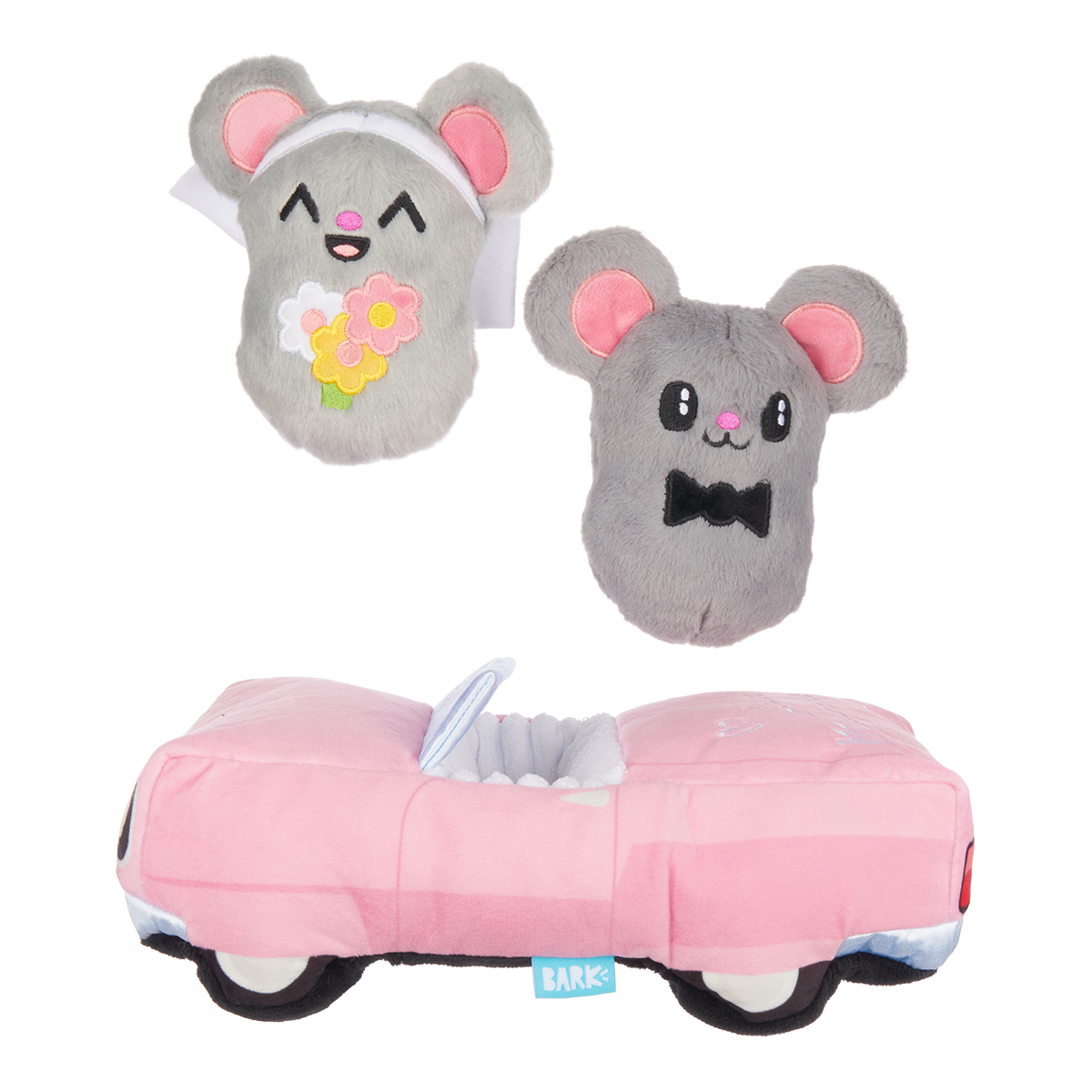 Mister and Mouses Plush Multi-Part Dog Toy
