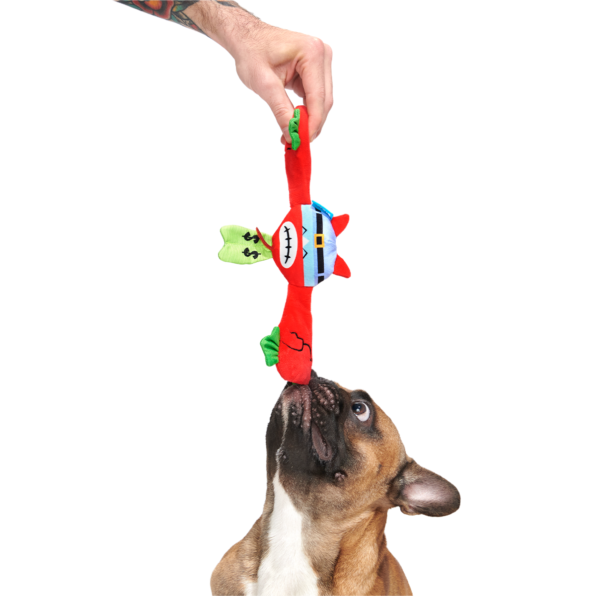 Money-Tugging Mr. Krabs Plush Tug Dog Toy