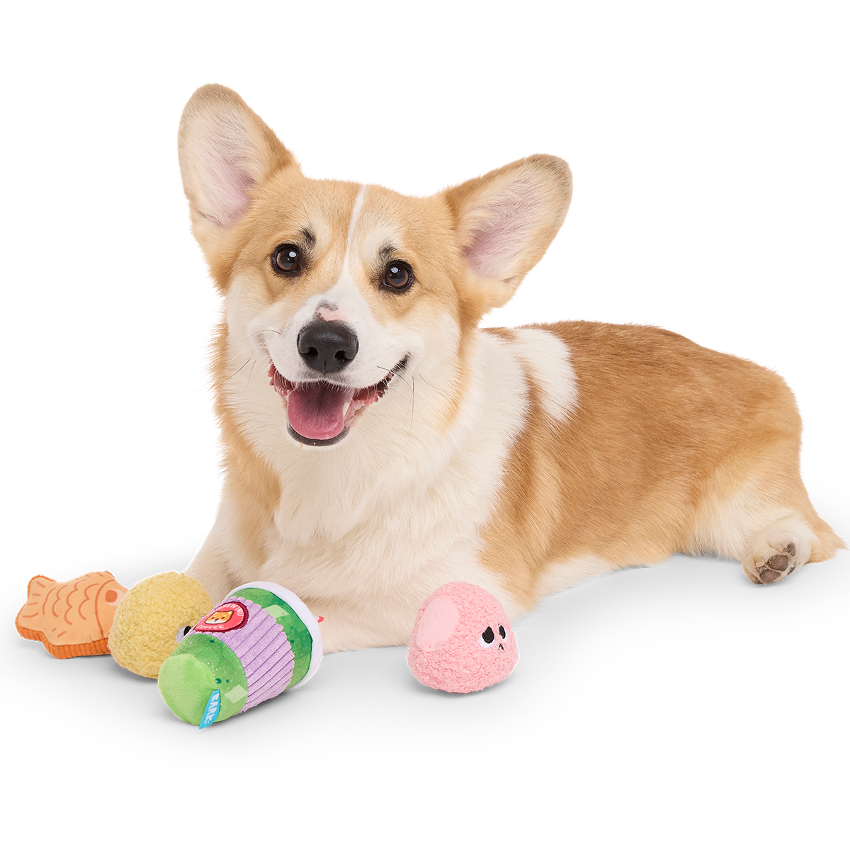 Muttcha & Mochi Mates Plush Multi-Part Dog Toy
