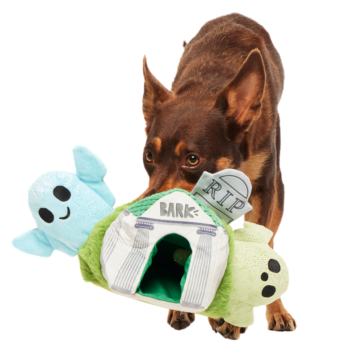 Now You See 'Em Mausoleum Plush Multi-Part + Enrichment Dog Toy