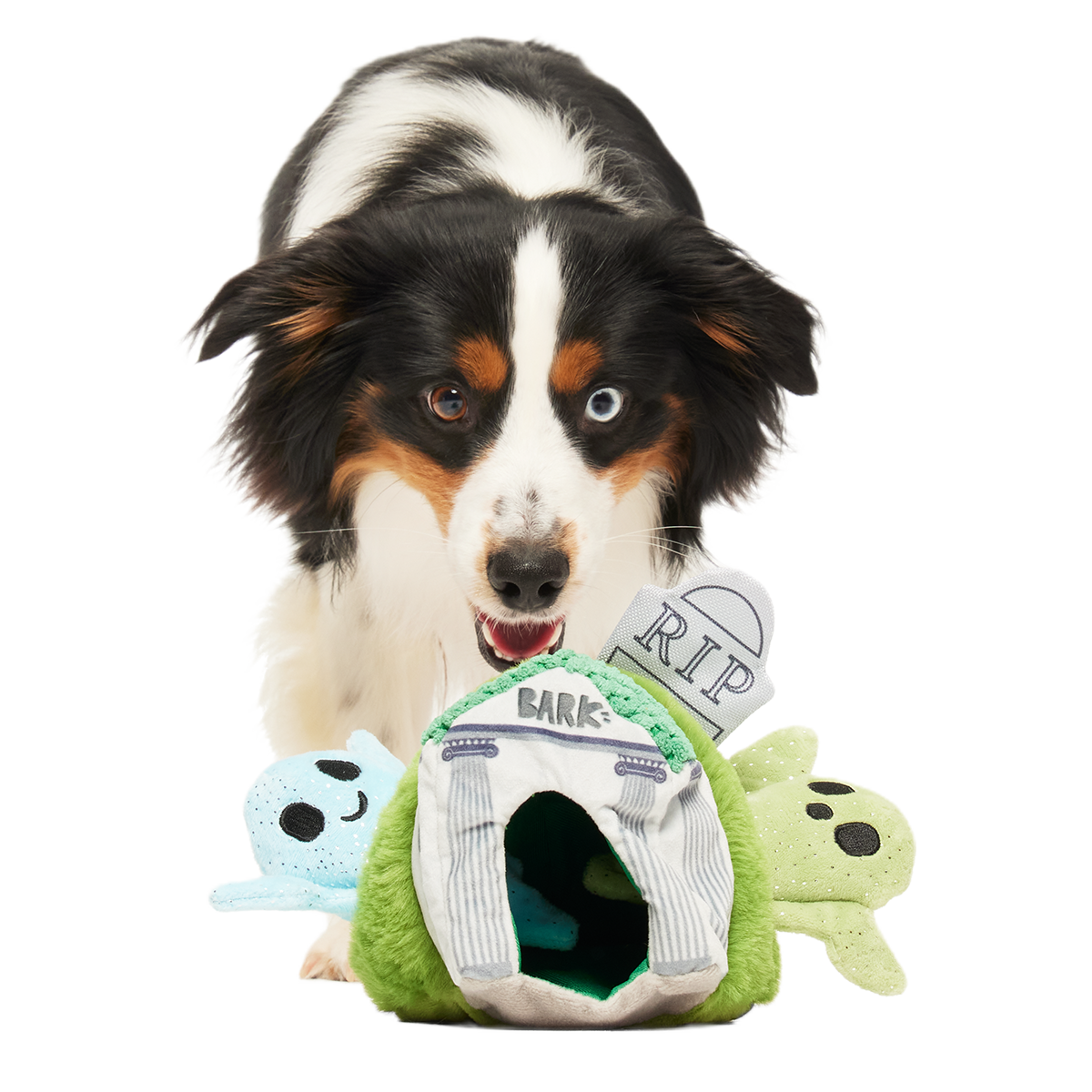 Now You See 'Em Mausoleum Plush Multi-Part + Enrichment Dog Toy