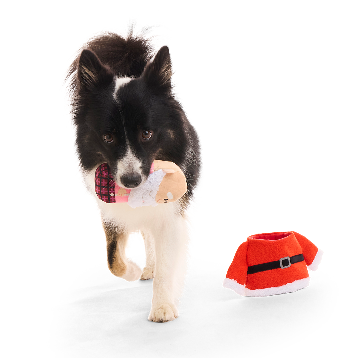 Ol' Kris Kringle™ Plush Multi-Part + Enrichment Dog Toy