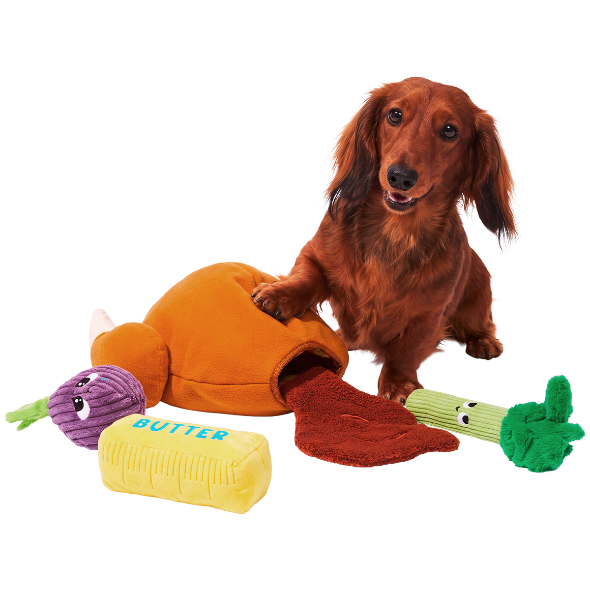 Over-Snuffed Turkey Plush Extra-Large + Multi-Part + Enrichment Dog Toy