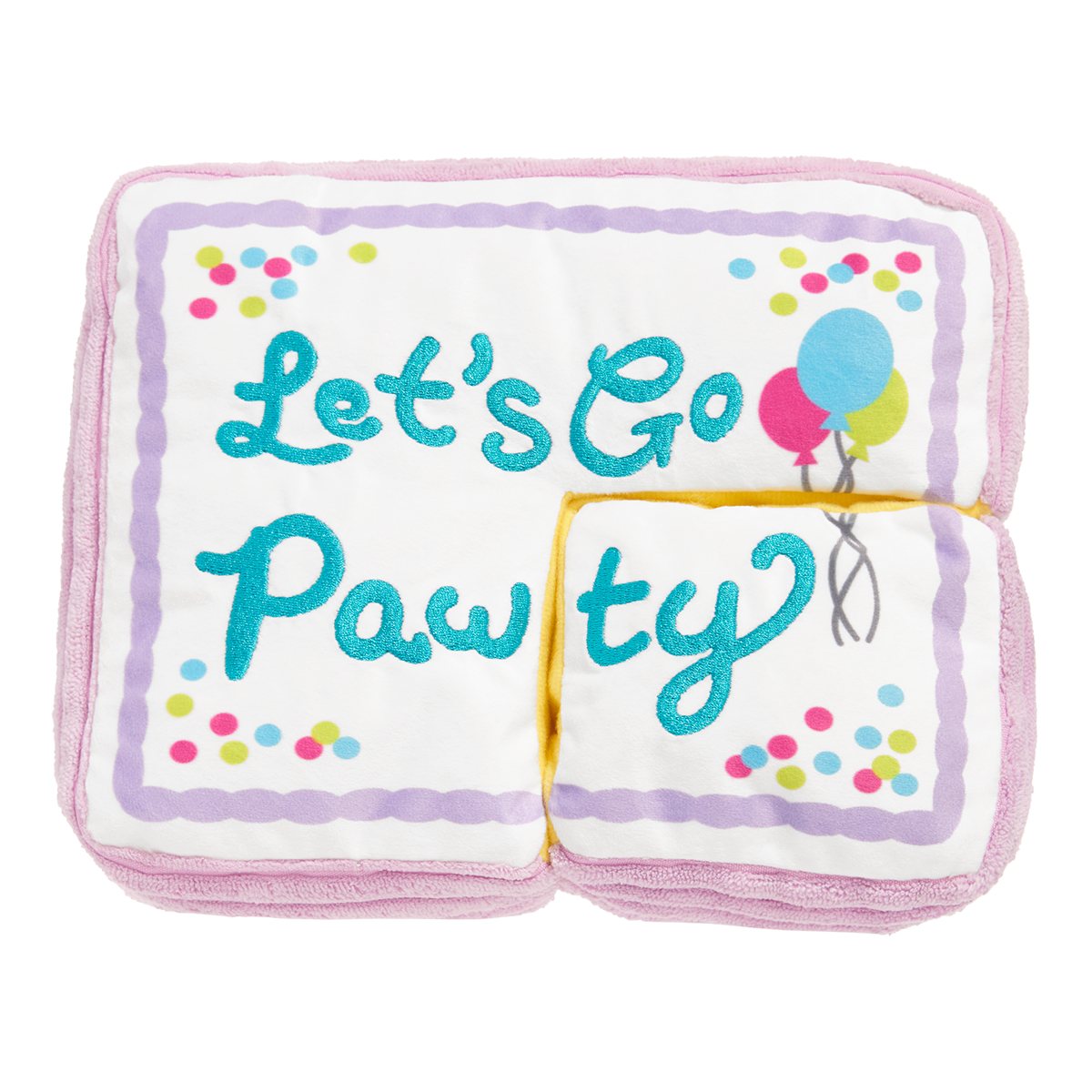Piece Of Sheet Cake Plush Multi-Part Dog Toy