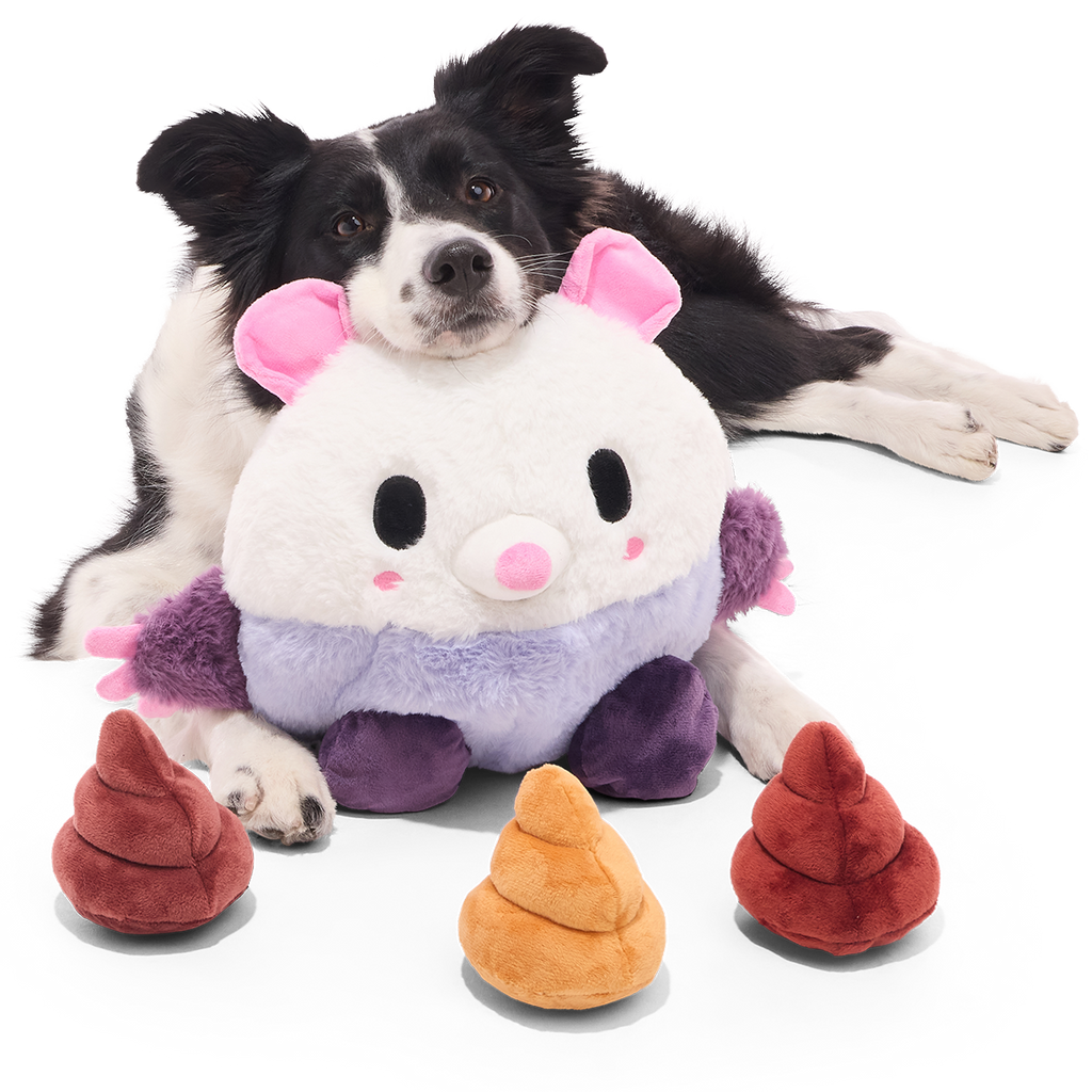 Poopers the Opossum Plush Extra-Large + Multi-Part + Enrichment