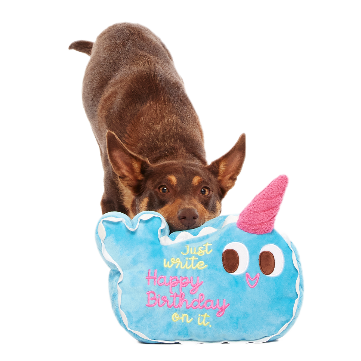 Pudgy the Narwhal Cake Plush Extra-Large Dog Toy