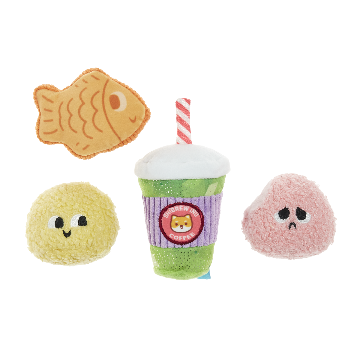 Muttcha & Mochi Mates Plush Multi-Part Dog Toy
