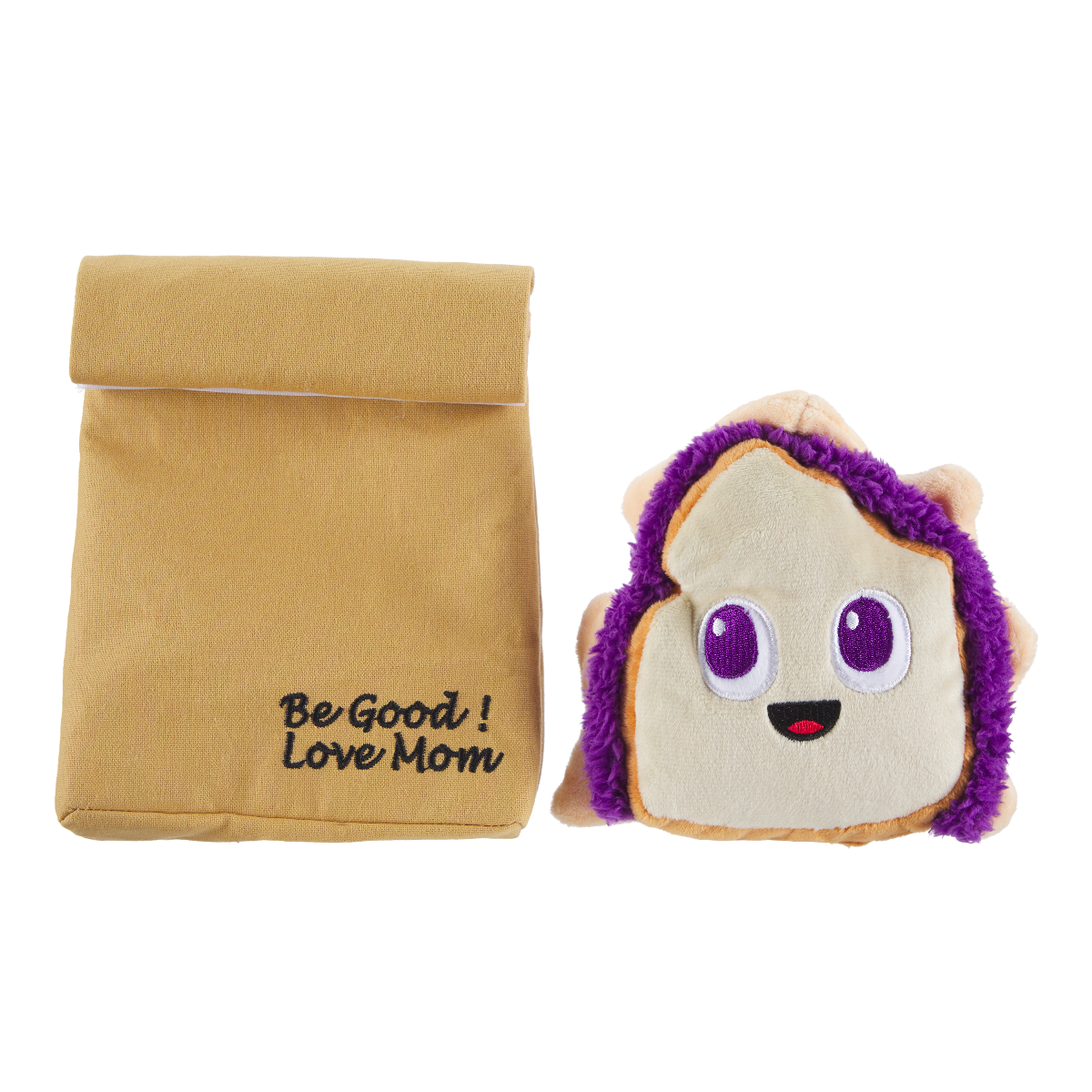 Brown Baggin' It PB&J Plush Multi-Part + Enrichment Dog Toy