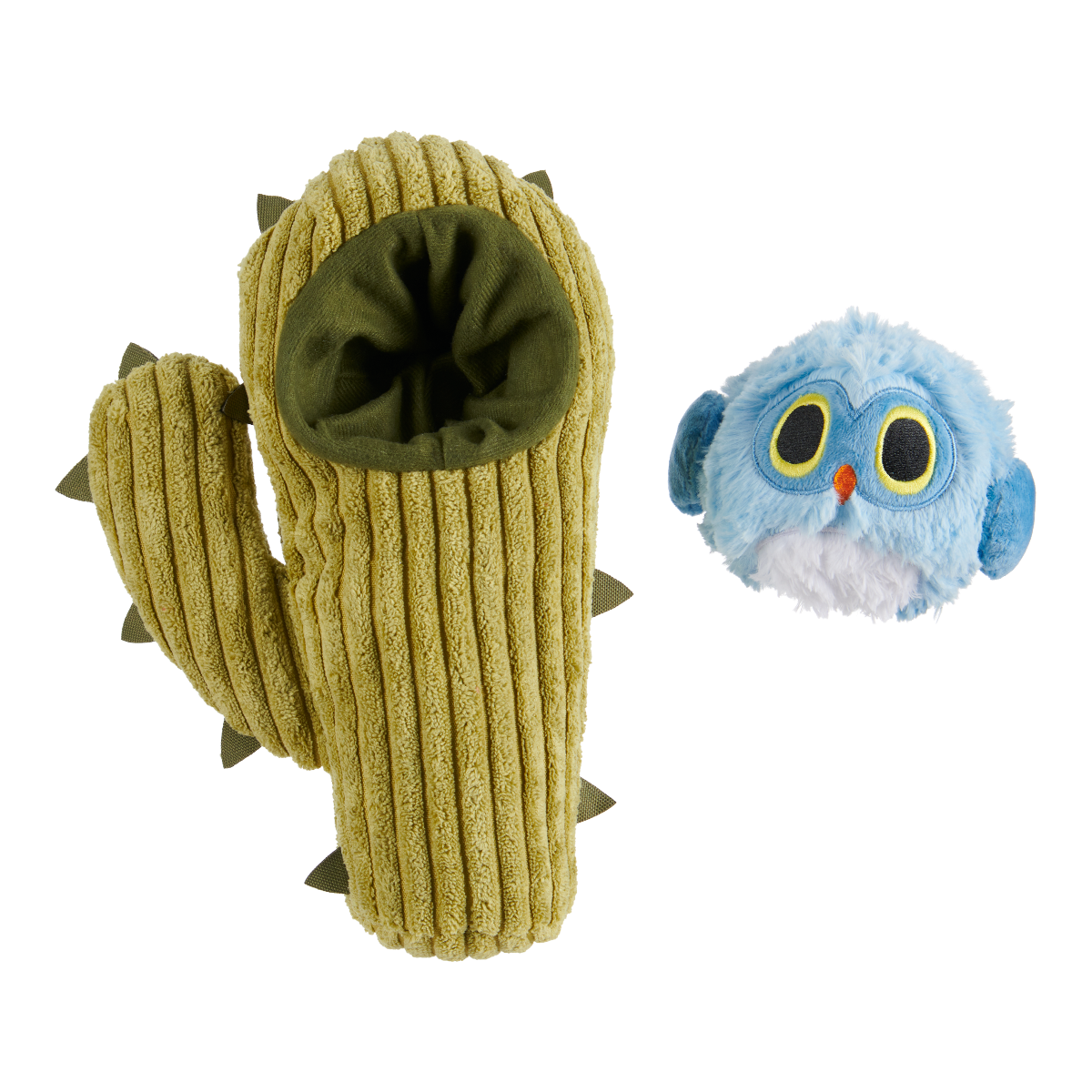 Saguaro Sammy Plush Multi-Part + Tug Dog Toy