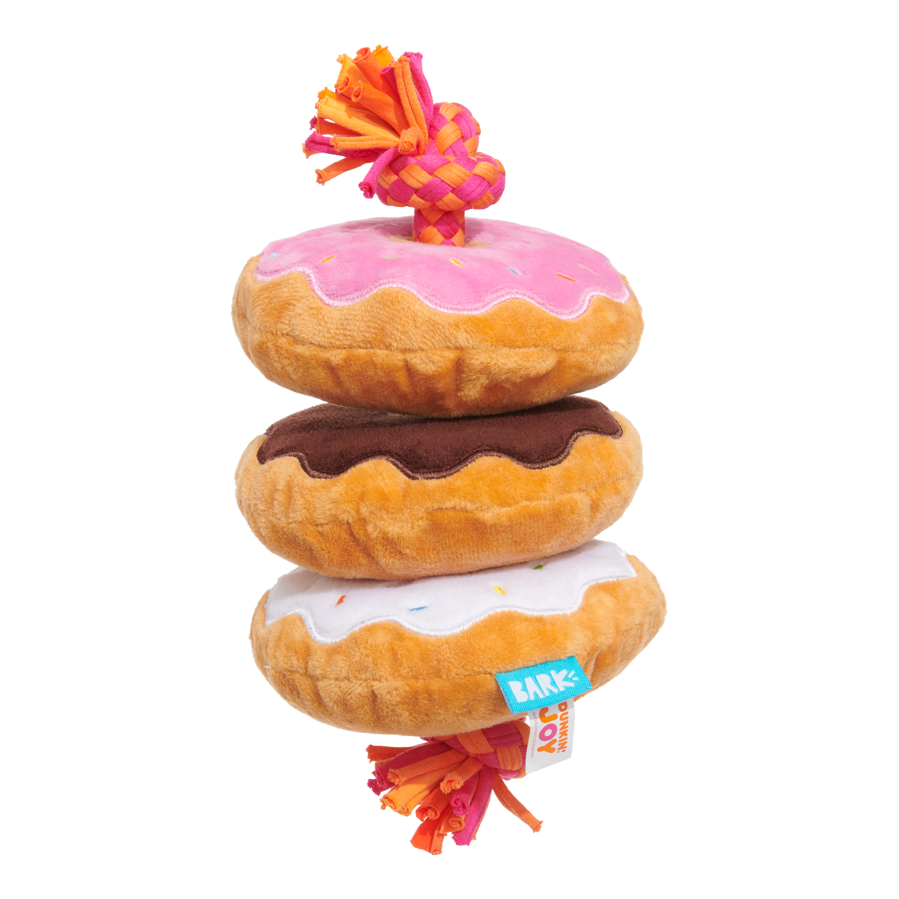 New Dunkin Donuts x Bark Sausage, Egg & Cheese Dog Toy 2023 Dunkin'Joy  Charity