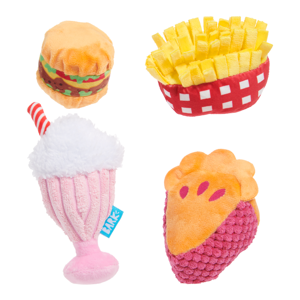 Dine & Dash Bundle Plush Multi-Part Dog Toy – BARK