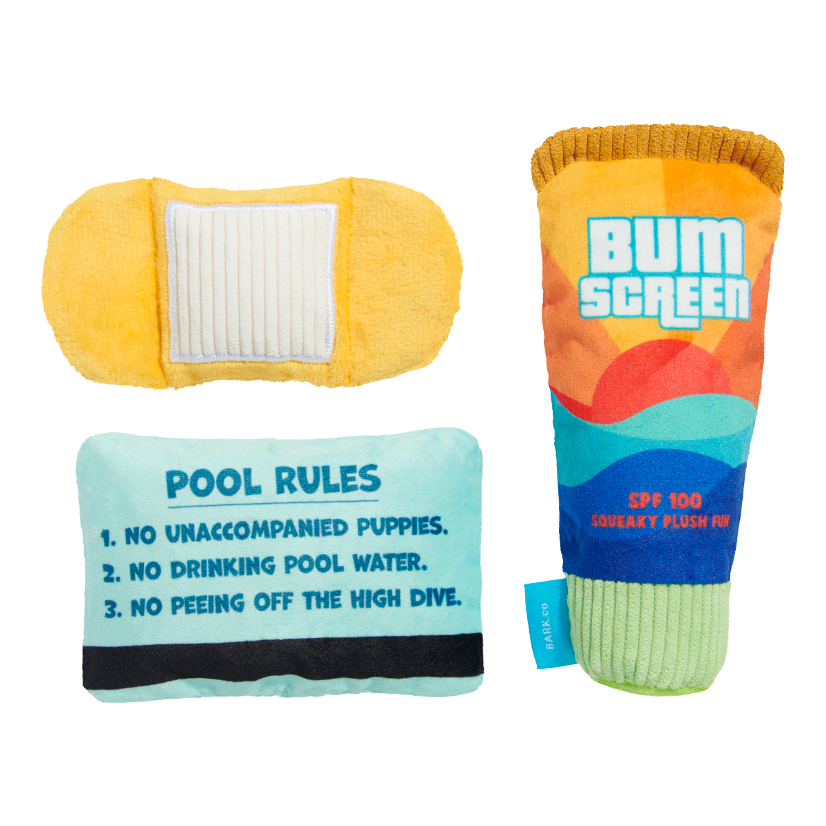 Drool Pool Packup Plush Multi-Part Dog Toy