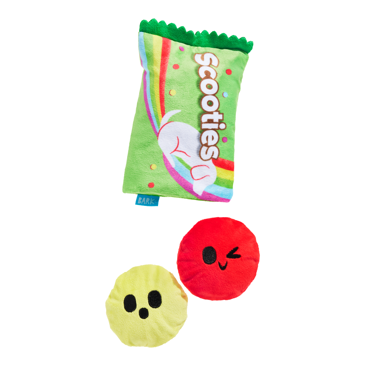Scooties Candy Plush Multi-Part + Enrichment Dog Toy