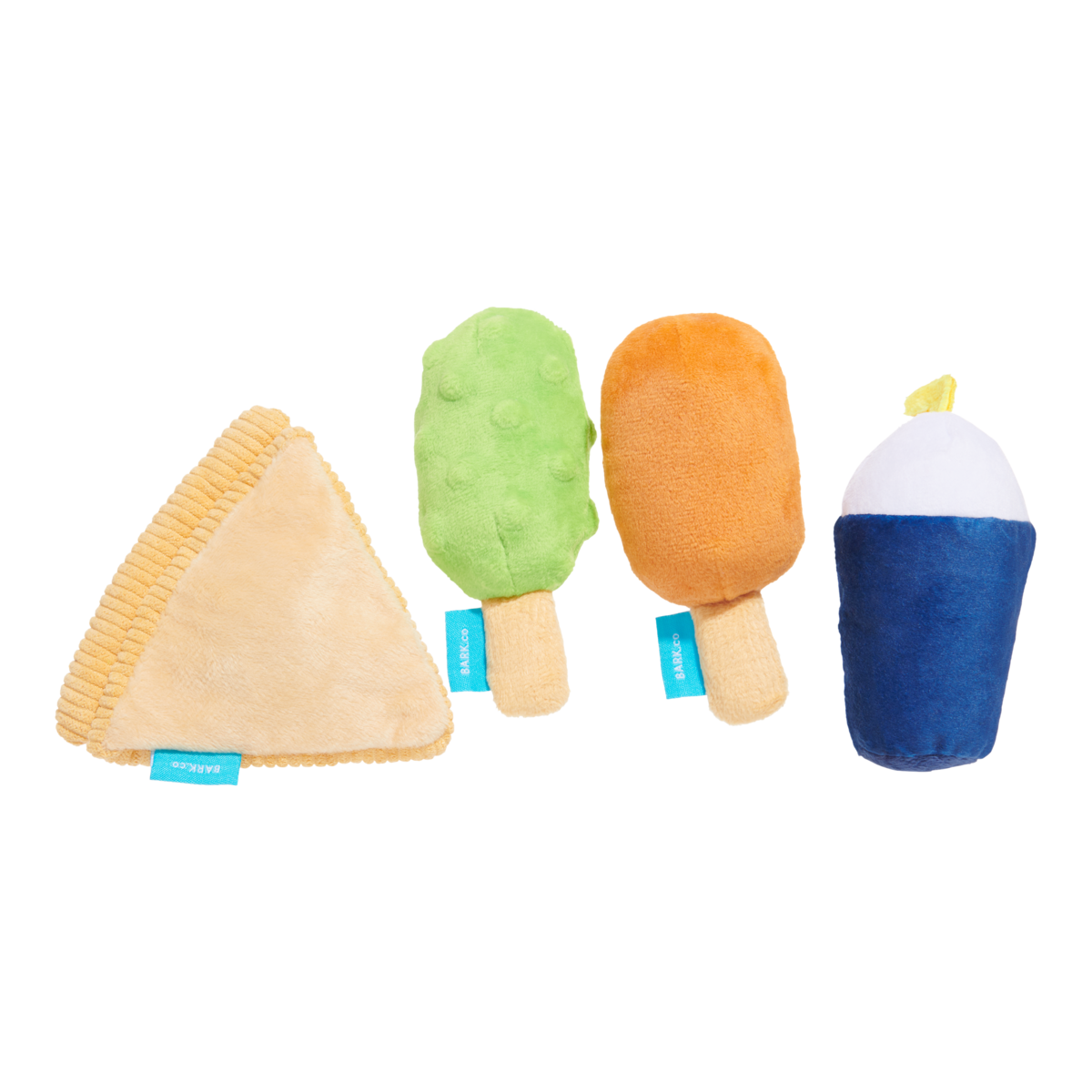 Thrill Squeaker Snacks Plush Multi-Part Dog Toy