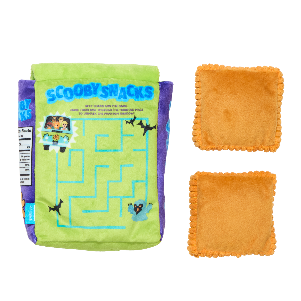 Squeakin' Scooby Snacks™ Plush Multi-Part Enrichment Dog Toy