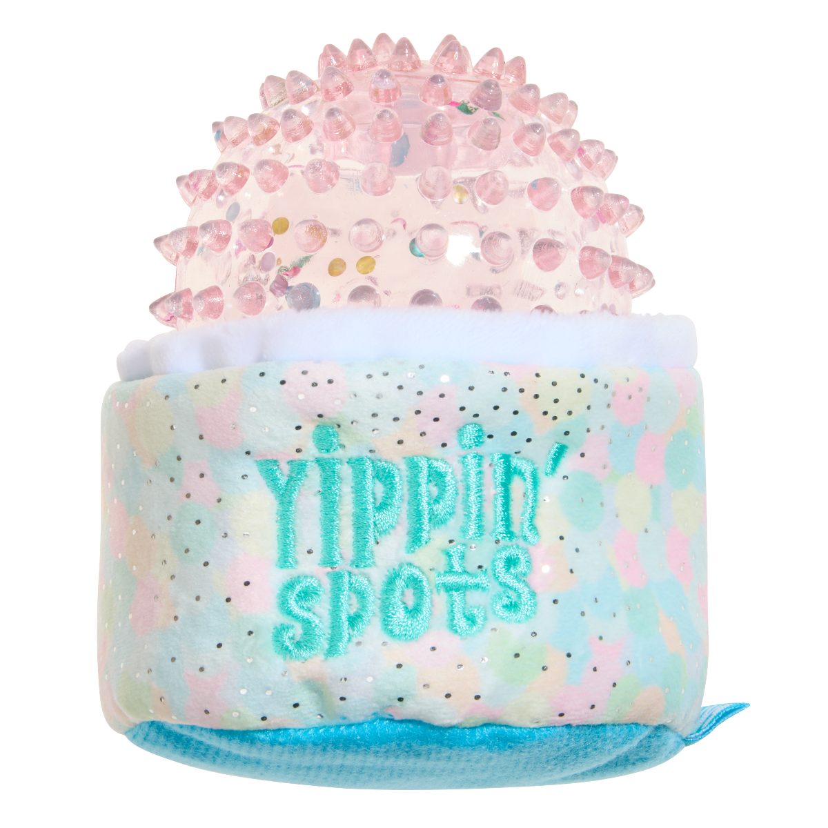 Yippin’ Spots Plush Multi-Part Fetch + Enrichment Dog Toy