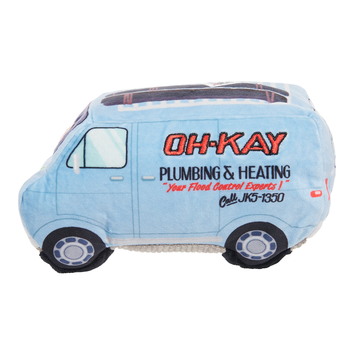 Oh-Kay Christmutts Van Plush Tug Dog Toy