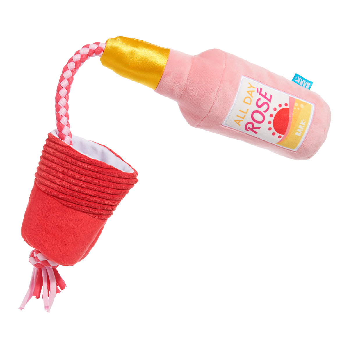 Red Cup Ros Plush Tug Dog Toy BARK Red Cup Ros Plush Tug Dog Toy BARK