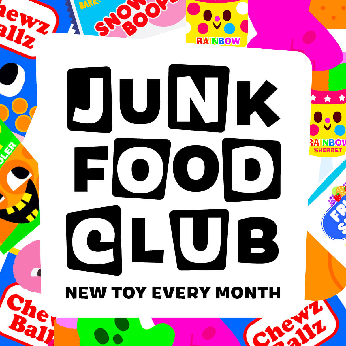 Junk Food Club, Plush Monthly Dog Toys