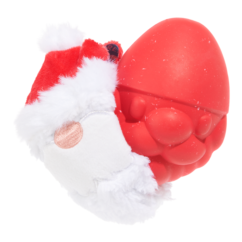 ドッグフード santa Secret Santa Durable Super Chewer 2-in-1 Rip and Reveal Dog Toy – BARK