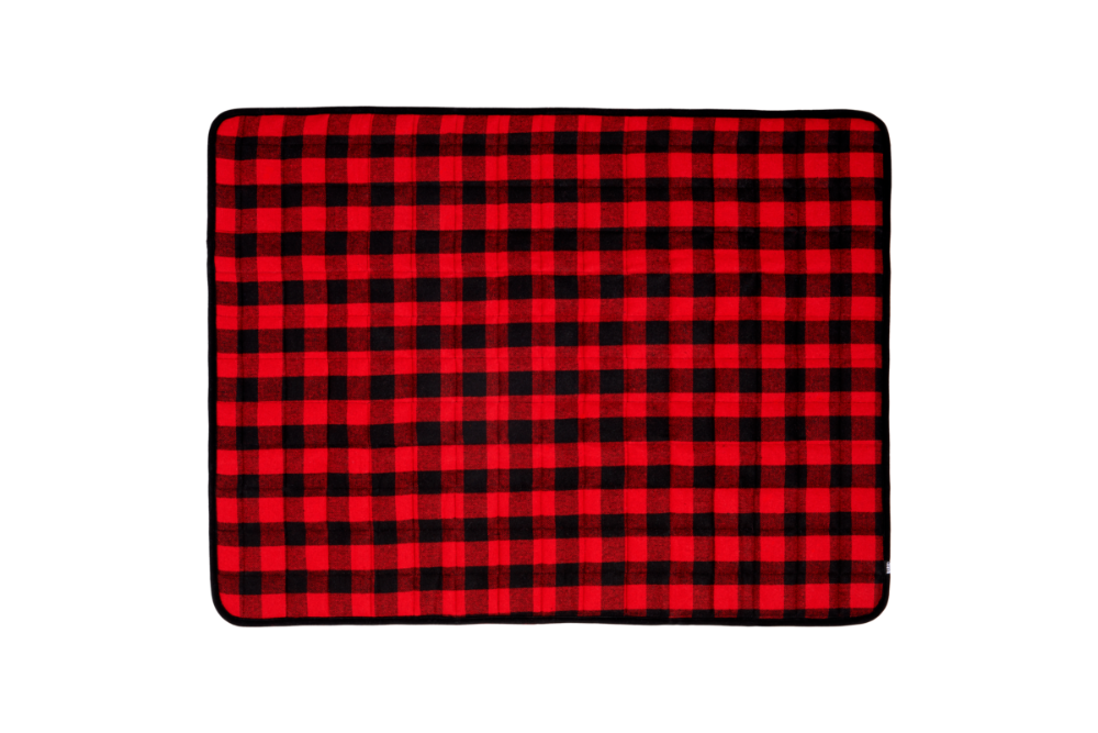 red checkered blanket